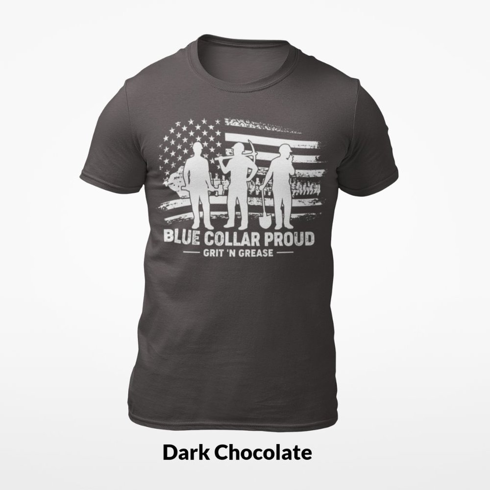 Bella Canvas Tee Blue Collar Proud